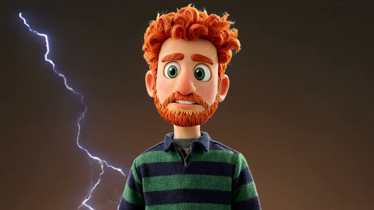 A frame from Alex's showreel